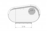 Round window for Delight Sauna 2.4 x 4.3