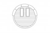 Two rectangular windows in back wall. Available for all Sauna Barrels