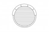 Full back wall from wood. Available for all Sauna Barrels