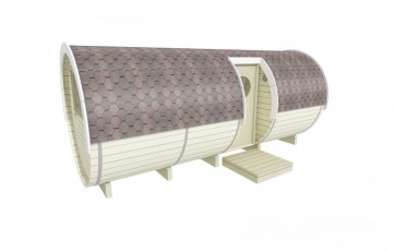 BARREL FOR SLEEPING-SIDE ENTRANCE Ø2.2 X 5.4 WITH FURNITURE